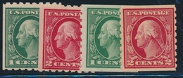 ** ETATS-UNIS  - ** - N°182/83 D/E - Dentelé 8½ Hor Et Vert. - TB - Oblitérés