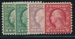 ** ETATS-UNIS  - ** - N°199a/201a - Dentelé 11 X 10 - TB - Used Stamps