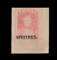 * HAWAÏ - * - N°6 - 13c Rouge - Surch "Specimen" - CDF - Signé TB - Hawaii