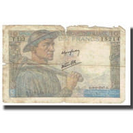 France, 10 Francs, Mineur, 1947, P. Rousseau And R. Favre-Gilly, 1947-01-09, TB - 10 F 1941-1949 ''Mineur''