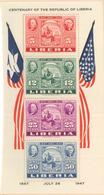 ** LIBERIA - ** - BF N°1 - Centenaire 1847/1947 - TB - Liberia