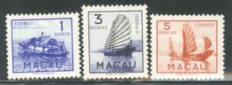 * MACAU  - * - N°353/55 - Jonques - TB - Unused Stamps