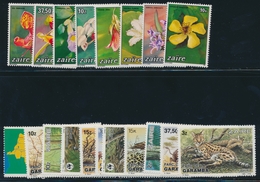 ** ZAIRE - ** - N°1145/53, 1161/68, 1182/5 - Faune Flore - TB - Sammlungen