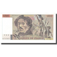 France, 100 Francs, Delacroix, 1990, BRUNEEL BONNARDIN CHARRIAU, NEUF - 100 F 1978-1995 ''Delacroix''