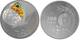 2019  Kazakhstan Kasachstan - Fauna Butterfly LASIOMMATA MAERA (200 Tenge Box) - Kazakhstan