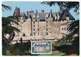 FRANCE - Carte Maximum - 0,60 Chateau De Langeais - 1968 - 1960-69