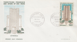 Enveloppe  FDC  1er  Jour  TERRITOIRE  FRANCAIS   Des   AFARS  Et  ISSAS   Cathédrale  De  DJIBOUTI   1969 - Sonstige & Ohne Zuordnung