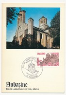 FRANCE - Carte Maximum - 1,25 Eglise Abbatiale Aubazine - 18 Février 1978 - 1970-1979