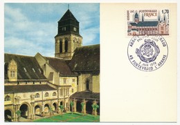 FRANCE - Carte Maximum - 1,70 Abbaye De Fontevraud - 3 Juin 1978 - 1970-1979