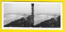 Vues Stéréos BIARRITZ La Grande Plage Jusqu'au Phare (64) France - Stereoscopic