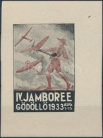 ** 1933/7a Cserkész IV. Jamboree Gödöllő, Repülők Emlékív (100.000) / Scout Jamboree - Sonstige & Ohne Zuordnung