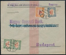 1924 Jun. 27. Banki Levél 2 X 150K + 500K + 1000K Bérmentesítéssel MBA 15 (2) + 21 + 31! Utóbbi Levél Rendkívül Ritka! M - Sonstige & Ohne Zuordnung