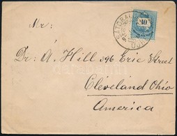 1892 Színesszámú 10kr Levélen Az USA-ba 'SÁTORALJA ÚJHELY' -'CLEVELAND OHIO' - Other & Unclassified