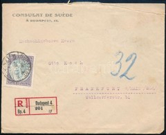 1926 Koronás Madonna 10000K Egyes Bérmentesítés Ajánlott Levélen Frankfurtba - Other & Unclassified