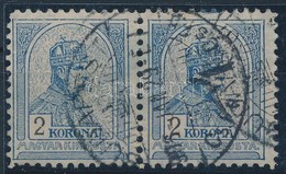 O 1904 Turul 2K Vízszintes Pár 11 1/2 Sorfogazással (40.000) - Other & Unclassified