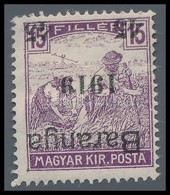 * Baranya I. 1919 Arató 45f/15f Fordított Felülnyomással, Mirtl Garancia Bélyegzéssel (22.000) - Other & Unclassified