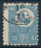 O 1871 Kőnyomat 10kr Jó Minőségű, ívszélről Származó Képbe Fogazott Bélyeg (26.500) - Other & Unclassified