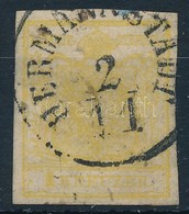 O 1850 1kr 'HERMANNSTADT' (elvékonyodás? / Thin Paper?) - Other & Unclassified