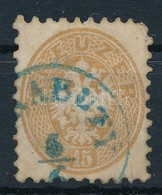 O 1864 15kr Kék '(PA)RABUTY' (Gudlin 600 Pont) (rövid Sarokfog) - Sonstige & Ohne Zuordnung