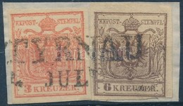 1850 3kr + 6kr 'TYRNAU' - Other & Unclassified