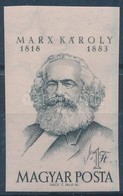 ** 1953 Karl Marx Vágott Bélyeg (8.000) - Otros & Sin Clasificación