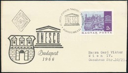 1966 Évfordulók (IV.) UNESCO Vágott Bélyeg FDC-n - Other & Unclassified