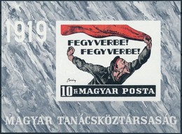 ** 1969 Magyar Tanácsköztársaság Vágott Blokk (4.000) - Other & Unclassified