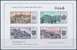 ** 1971 Budapest '71 (I.) Vágott Blokk (3.500) - Other & Unclassified