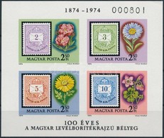 ** 1974 100 éves A Levélborítékrajzú Bélyeg Vágott Blokk (4.000) - Sonstige & Ohne Zuordnung