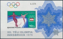 ** 1975 Téli Olimpia (V.) - Innsbruck Vágott Blokk (3.500) - Sonstige & Ohne Zuordnung