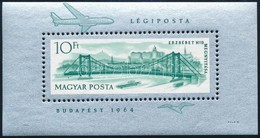 ** 1964 5 Db Erzsébet-híd Blokk Zárt Fogazással (15.000) - Otros & Sin Clasificación