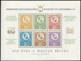 1971 63 Db 100 éves A Magyar Bélyeg Emlékív (44.100) - Otros & Sin Clasificación