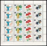 ** 1965-1975 3 Klf Bélyegnap Teljes ív (9.000) - Sonstige & Ohne Zuordnung