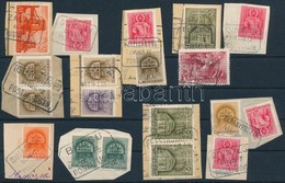 O 13 Db Postaügynökségi Bélyegzés A 40-es évek Elejéről, Főleg Kivágásokon - Sonstige & Ohne Zuordnung