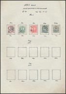 O 1881-1915 Magyar Bélyegek 16 Db Saját Készítésű Albumlapon - Other & Unclassified