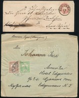 1864 Távolsági Levél 5kr 'SOMKERÉK' - 'SZAMOS ÚJVÁR' + 1911 Levél Amerikába Küldve - Other & Unclassified