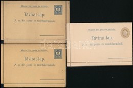 1888-1900 6 Db (35, 31, 62 Kr/f) Zárt Táviratlapok, Sérült Lapszélek / Damaged Edges (15.000) - Sonstige & Ohne Zuordnung