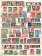 ** * 1919-1943 109 Db Bélyeg + 2 Db Blokk Kétoldalas A4-es Berakólapon - Other & Unclassified