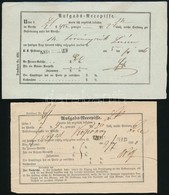 3 Db Tértivevény / Aufgabs Recepisse Az Egyik KIRCHDRAUFT (=Szepesváralja) Feladással 1866-ból és 2 Db SZEPES VÁRALLYA F - Sonstige & Ohne Zuordnung