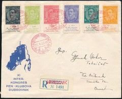 1933 PEN  KLUB Dubrovnik Kongresszus Ajánlott FDC (Mi EUR 200,-) - Sonstige & Ohne Zuordnung