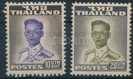 ** Thaiföld 1951 Forgalmi Mi 294A-295A (halvány Rozsda/ Light Stain, 294 Enyhe Törés / Folded) (Mi EUR 750,-) - Other & Unclassified