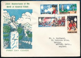 1967 Gibraltár FDC + 1972-1976 Tristan Da Cunha 2 Db FDC - Sonstige & Ohne Zuordnung