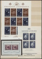 ** Liechtenstein 1938-1957 Mi Blokk 3, 4 + Mi 360-361 Kisív (Mi EUR 185.-) - Other & Unclassified