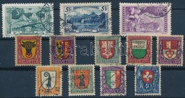 O Svájc 1914-1923 12 Db Bélyeg Stecklapon (Mi EUR 180,-) - Other & Unclassified