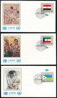 ** ENSZ 1981-1982 Zászlók 40 Db FDC + 8 Db Kisív - Other & Unclassified