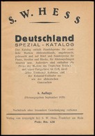 S.W. HESS Deutschland Spezial-katalog (1929) - Sonstige & Ohne Zuordnung