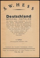 S.W. HESS Deutschland Spezial-katalog (1929) - Otros & Sin Clasificación