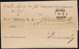 1870 Ex Offo 'SOPRON OEDENBURG' - Otros & Sin Clasificación