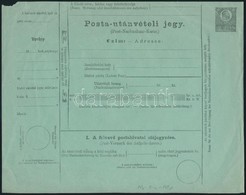 1871 10kr Díjjegyes Posta Utánvételi Jegy, Használatlan / 10kr PS-money Order, Unused - Otros & Sin Clasificación