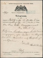 1866 Távirat Parndorf - 'WIESELBURG' - Other & Unclassified